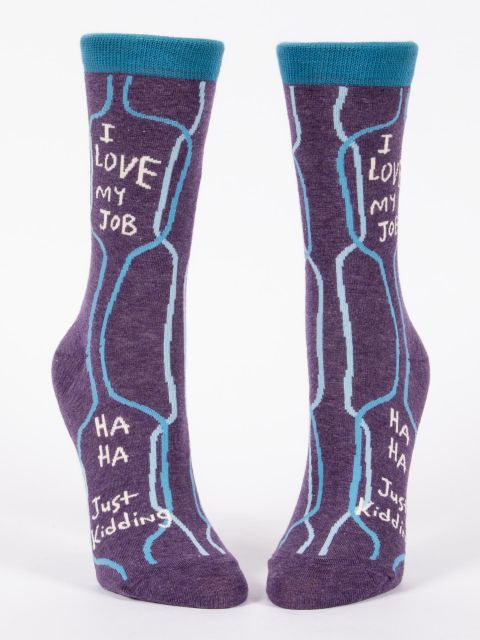 Image of I Love My Job W-Crew Socks